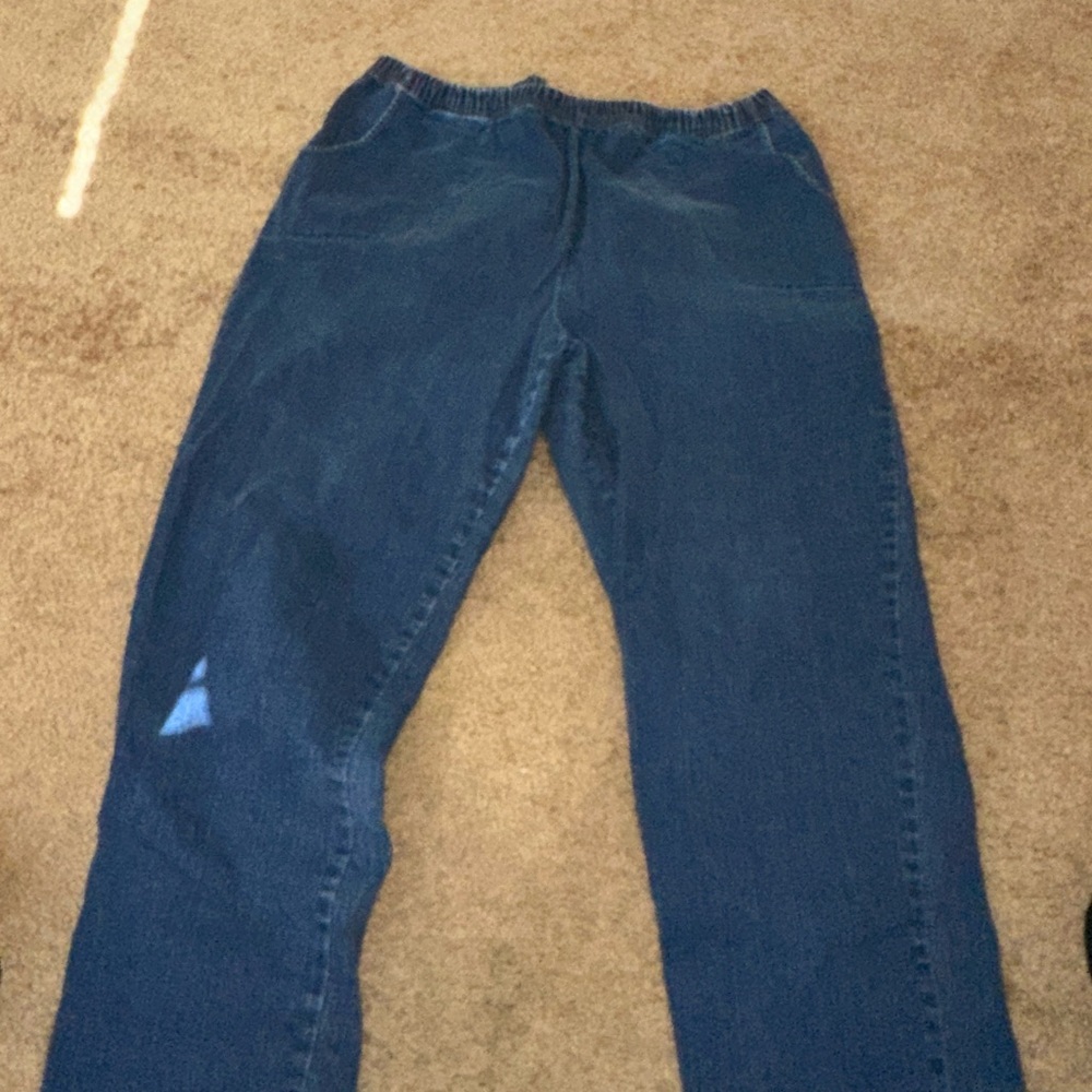Croft & Barrow Dark Blue Straight Leg Jeans